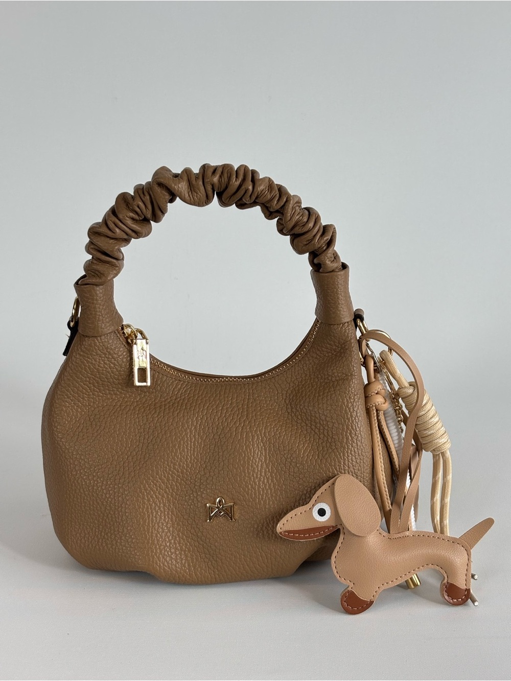 Cuoieria Fiorentina Florence Leather Hobo Bag Gold Bronze Handmade Italy